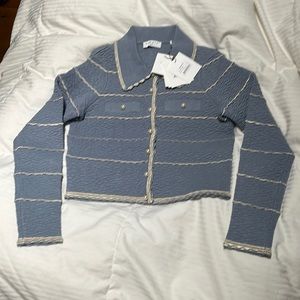 Sandro Paris infinity cropped cardigan 0